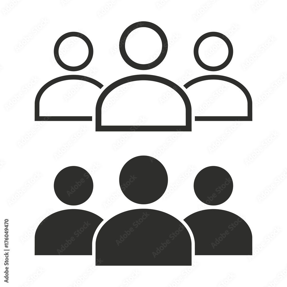 Account icon set. Account icon set.