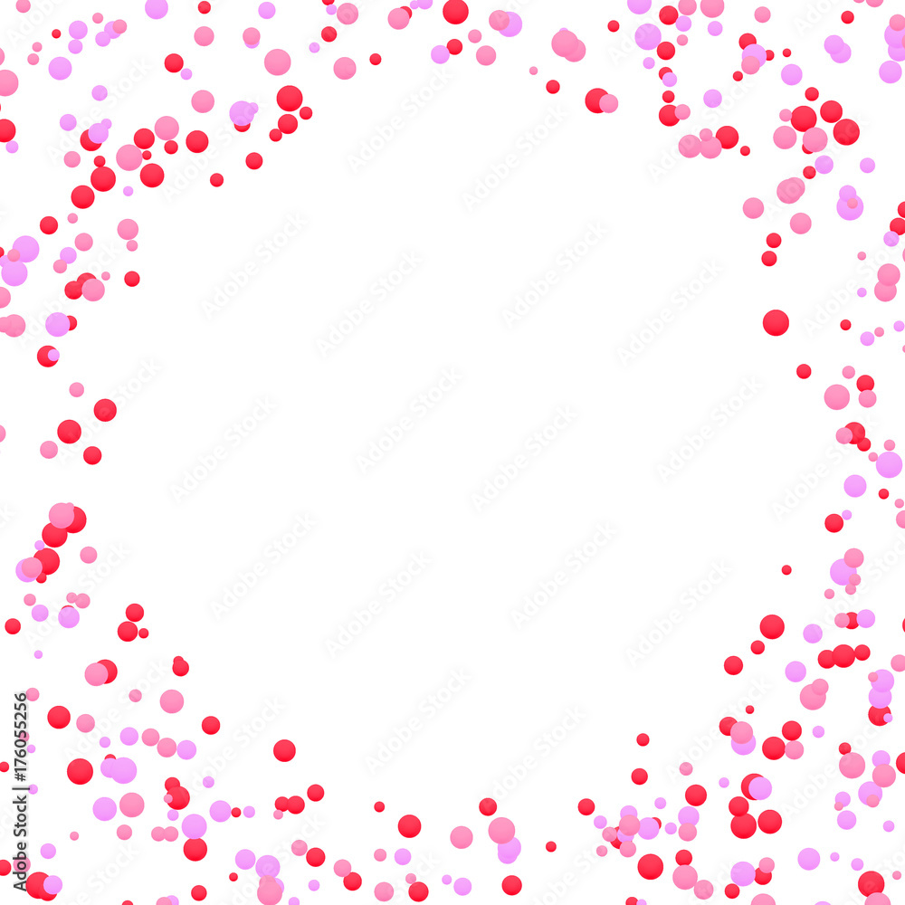 Gentle pink to red color abstract confetti background Gentle pink to red color abstract confetti background
