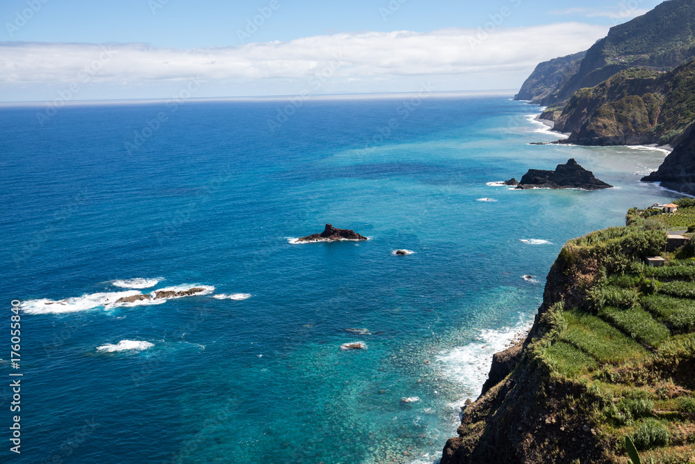Viewpoint over the north coast of Madeira, Portugal Viewpoint over the north coast of Madeira, Portugal