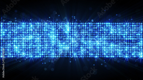 Light panel of glowing blue...