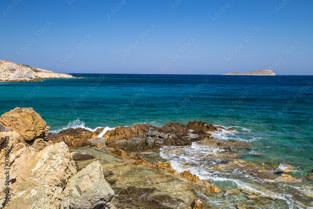 Coast of a greek island