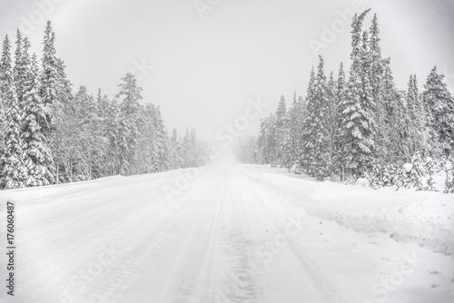 Road through snow © JonikFoto.pl