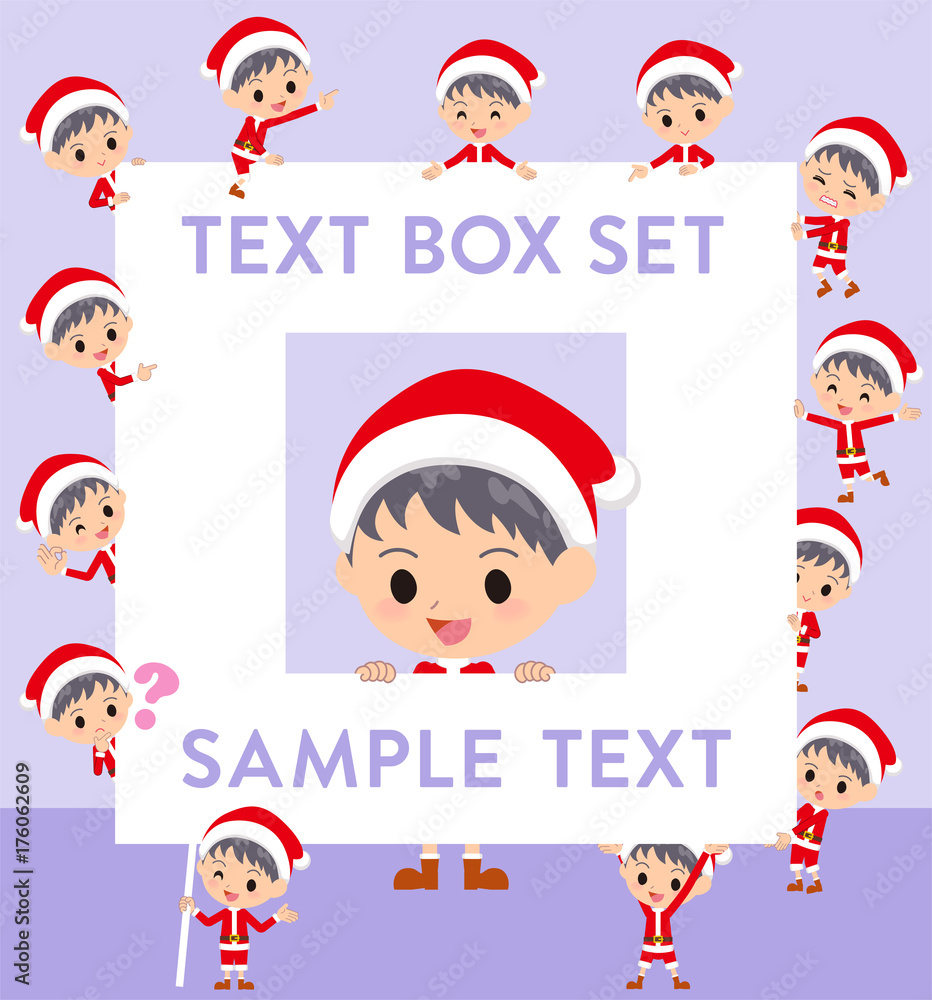 Santa Claus Costume boy_text box Santa Claus Costume boy_text box