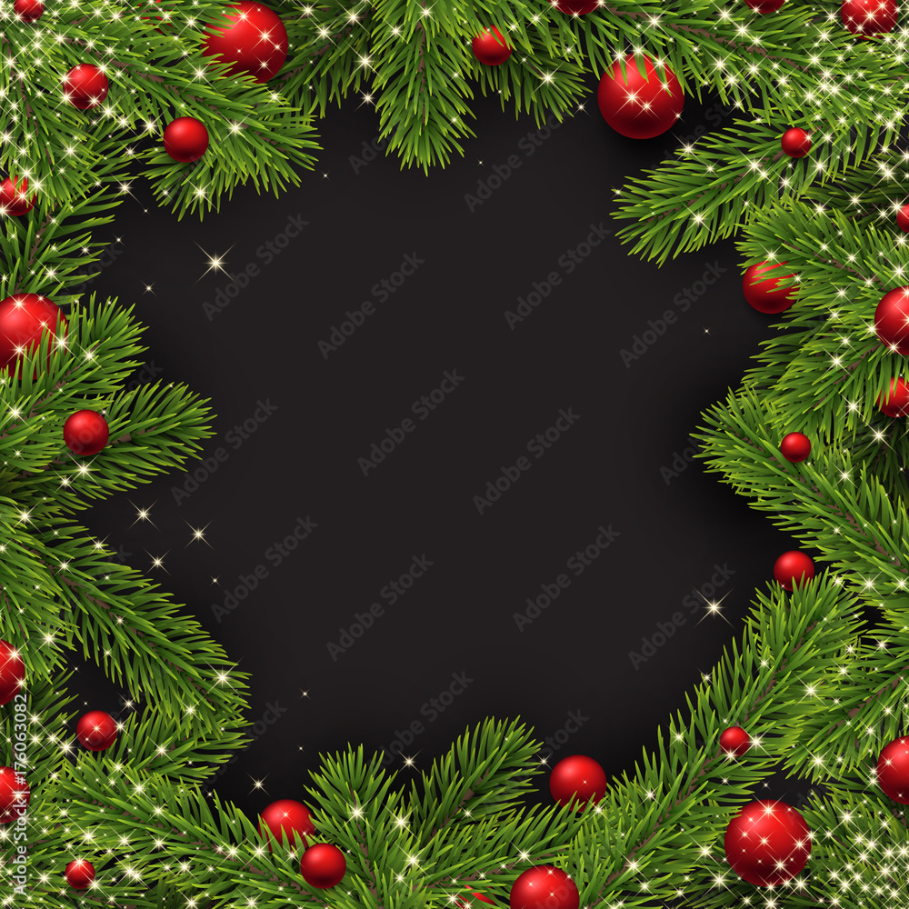 Christmas background with spruce branches. Christmas background with spruce branches.