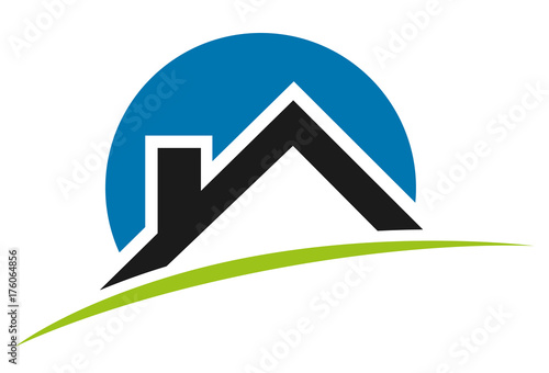 Logo house, roof logo, real estate logo, realtor logotype