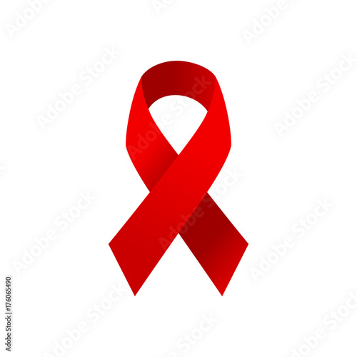 AIDS awareness ribbon vector illustration
