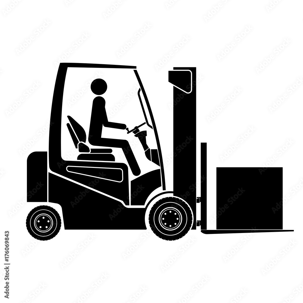 Loader icon, Forklift icon