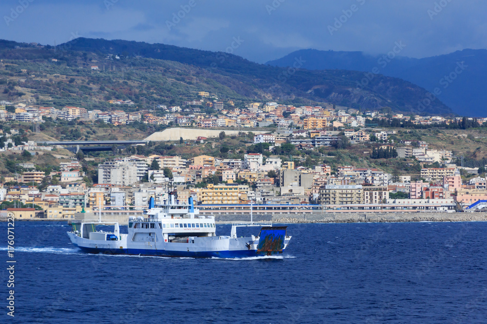 Huge Ferry in the Strait of Messina