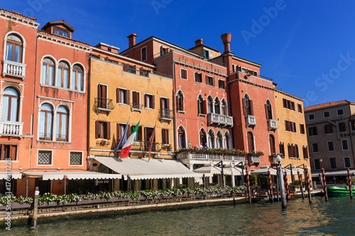 Colorful Old Hotels Along the Grand Canal