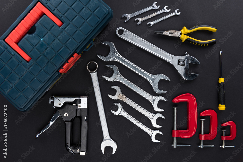 Fototapeta premium toolbox and reparement tools