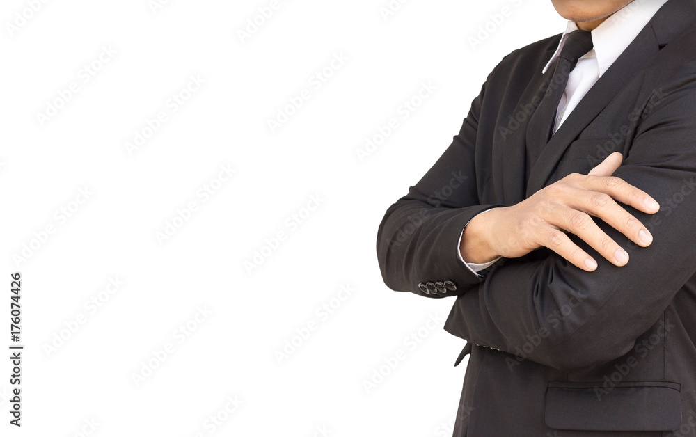 Businessmen planning on white background Businessmen planning on white background