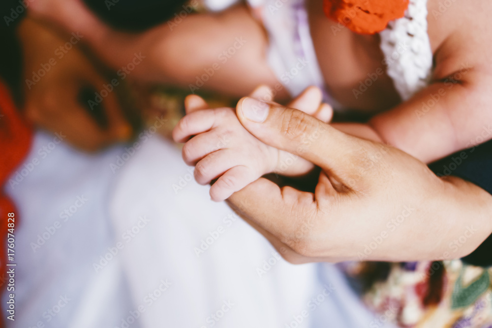 Mothers And Baby Hands Mothers And Baby Hands