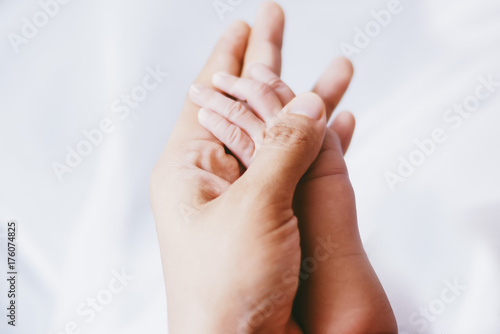 Mothers And Baby Hands