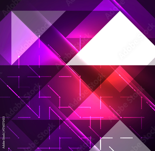 Cosmic electric background with shiny glowing plexus electricity impulses