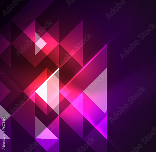 Cosmic electric background with shiny glowing plexus electricity impulses