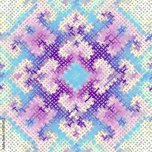 Seamless background pattern. Imitation of a texture of rough canvas painted with paint.
