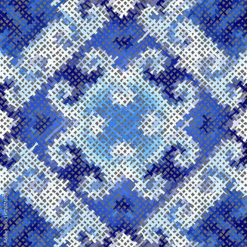 Seamless background pattern. Imitation of a texture of rough canvas painted with paint.
