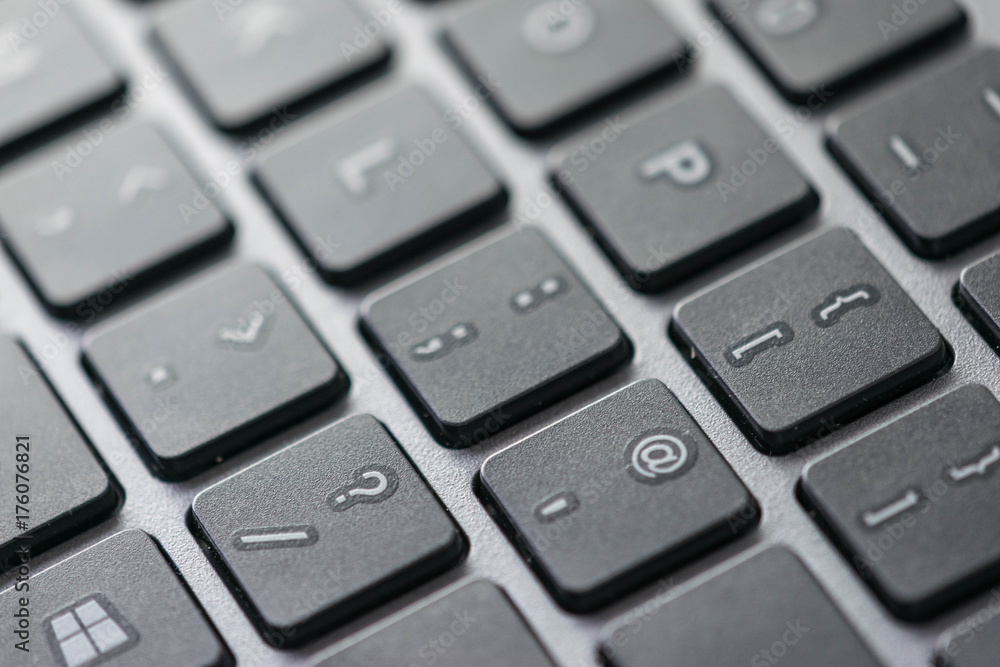 Close up view of a computer keyboard keys Close up view of a computer keyboard keys