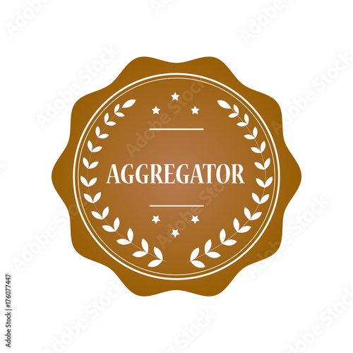 Aggregator stamp illustration