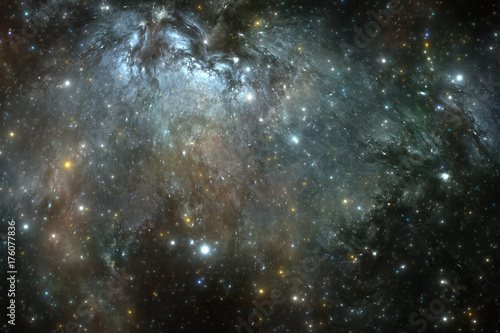 Fototapeta Naklejka Na Ścianę i Meble -  Space background with nebula and stars