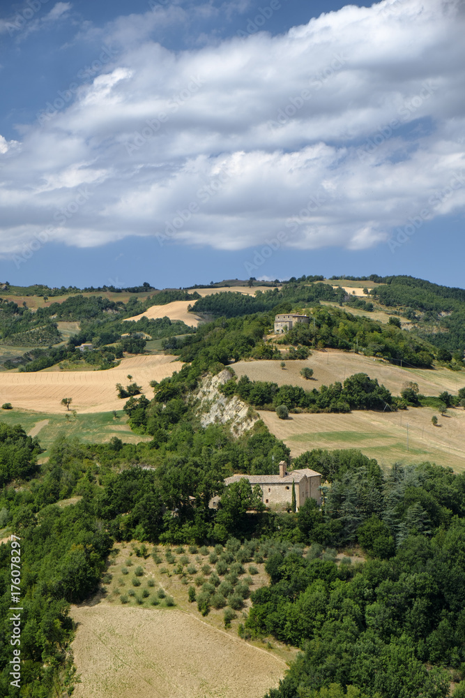 Landscape in Montefeltro from Frontino (Marches, Italy)