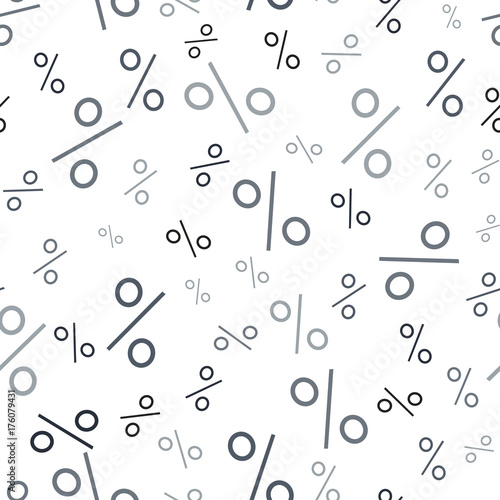 Percent seamless business background. Discount illustration. Economic finance promotion pattern