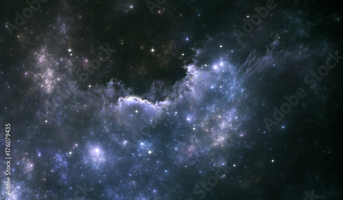 Fototapeta Naklejka Na Ścianę i Meble -  Space background with nebula and stars