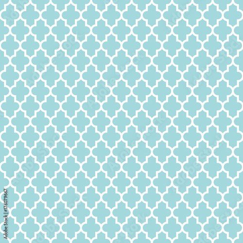 Blue Retro Seamless Pattern Oriental