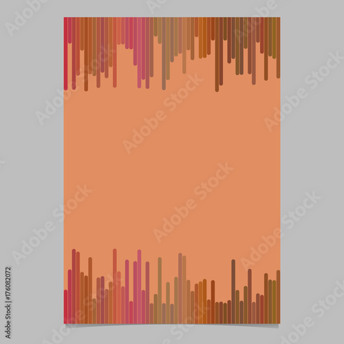 Colored brochure template - blank vector stationery  document background illustration with vertical stripes
