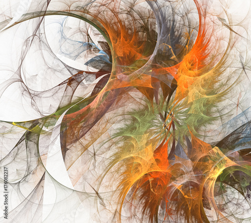 Colorful fractal twirl