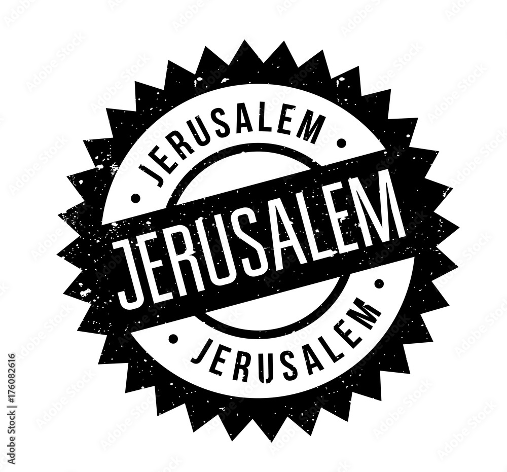 Jerusalem rubber stamp. Grunge design with dust scratches. Effects can be easily removed for a clean, crisp look. Color is easily changed. Jerusalem rubber stamp. Grunge design with dust scratches. Effects can be easily removed for a clean, crisp look. Color is easily changed.