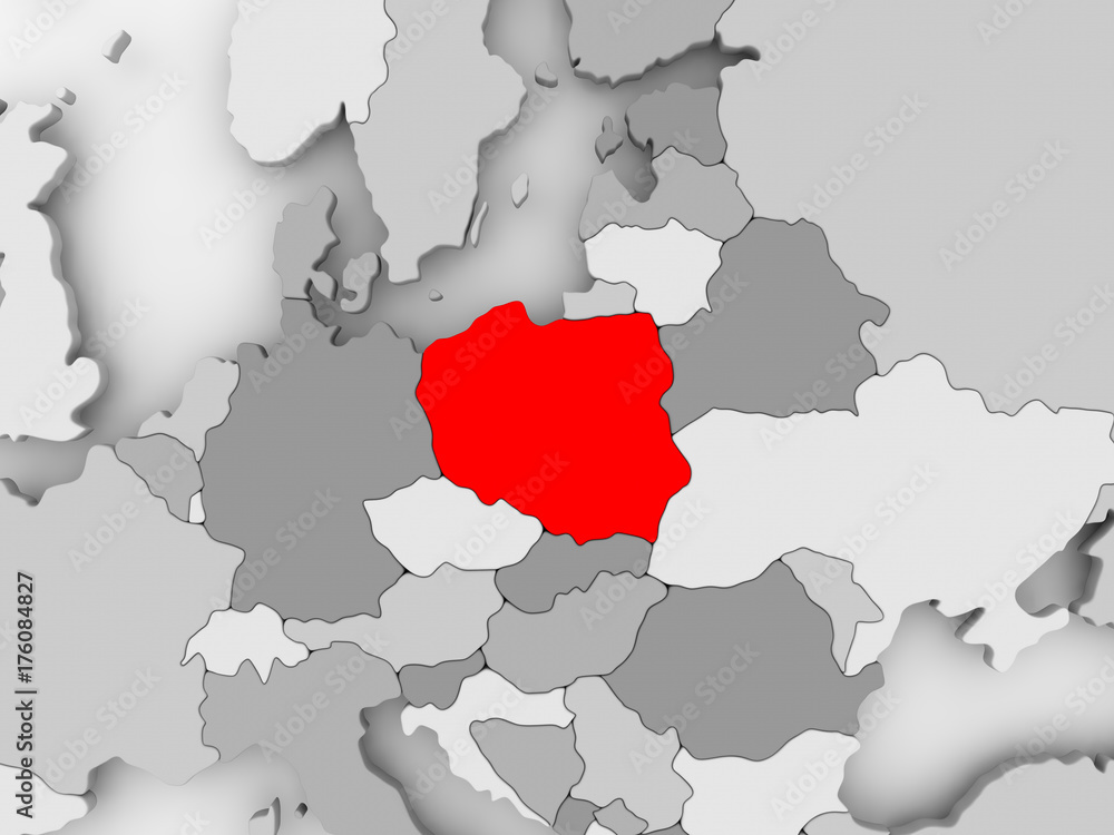 Fototapeta premium Map of Poland