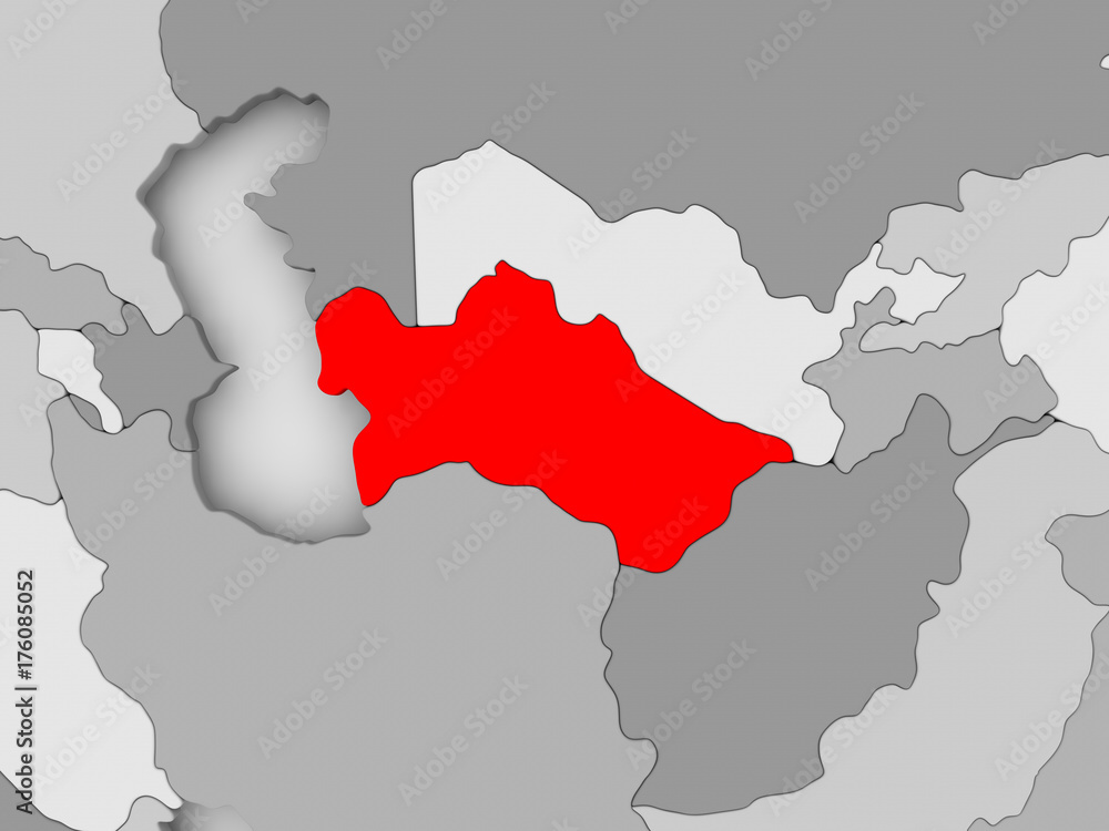 Fototapeta premium Map of Turkmenistan