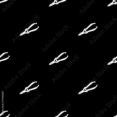 manicure nippers simple icon. Flat style