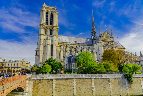 Notre Dame in Paris, in the autumn