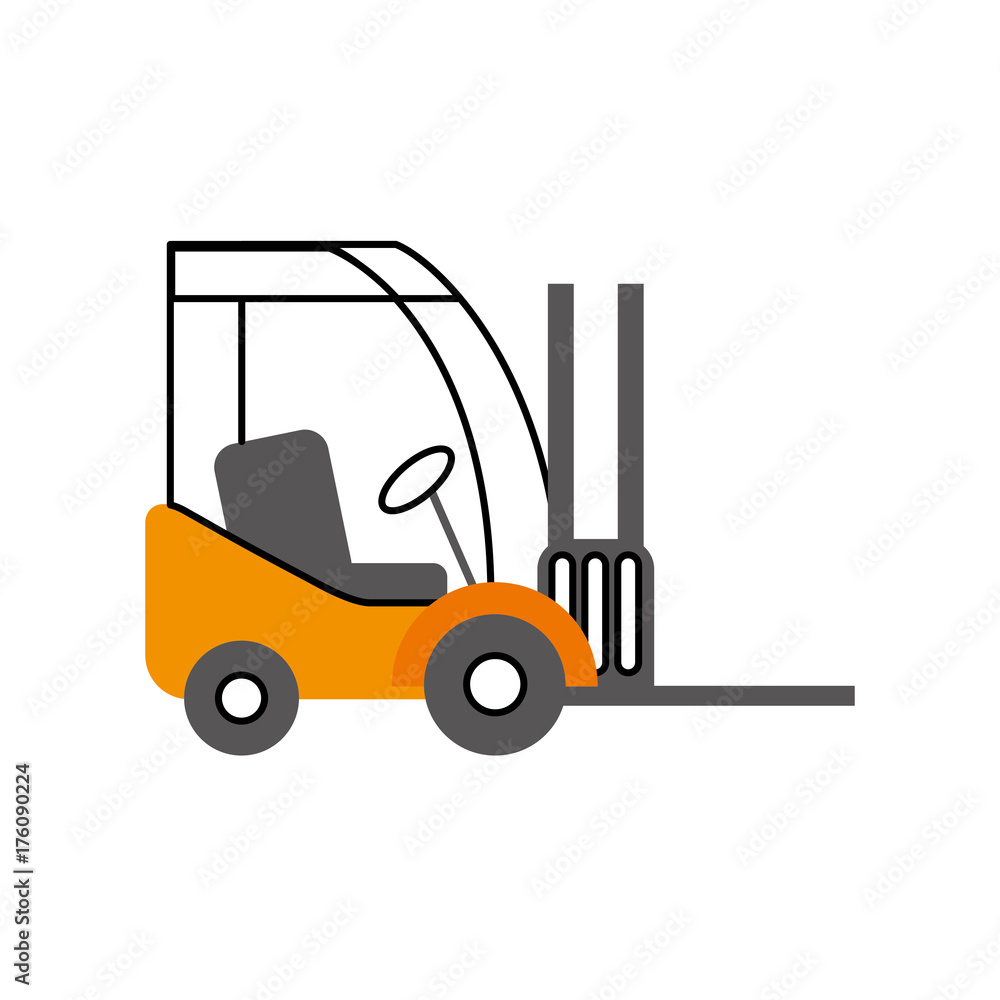 forklift delivery truck cargo vehicle forklift delivery truck cargo vehicle