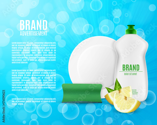 Dishwashing liquid bottle