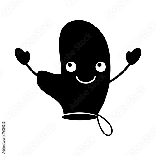 cartoon glove kitchen potholder accessory protection