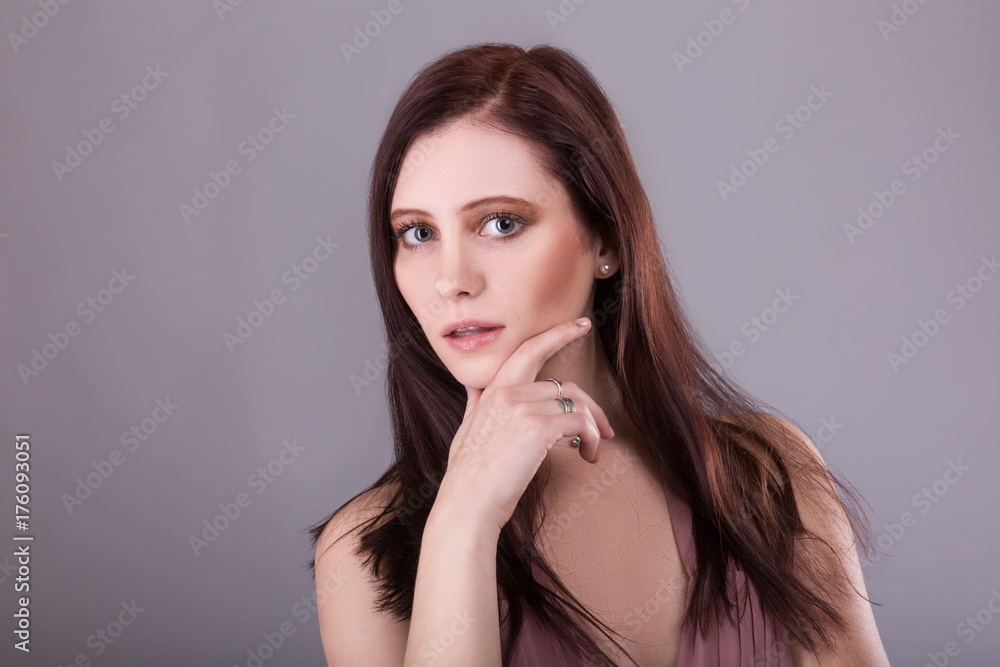 Beauty Woman face Portrait. Beautiful model Girl with Perfect Fresh Clean Skin color lips. Youth and Skin Care Concept. Beauty Woman face Portrait. Beautiful model Girl with Perfect Fresh Clean Skin color lips. Youth and Skin Care Concept.