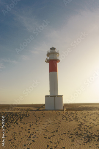 lighthouse from Delta del ebre in Catalonia, Spain.