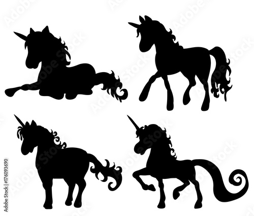 silhouette of the unicorn