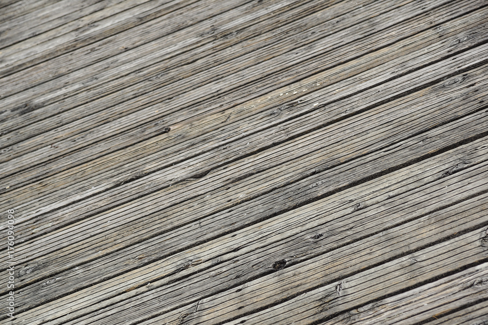 Close up of wooden jetty . wooden board for walk Close up of wooden jetty . wooden board for walk