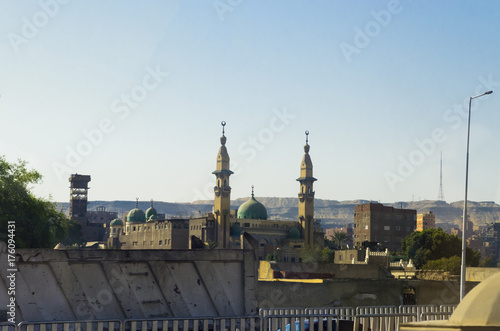 City landscape at dawn. Cairo