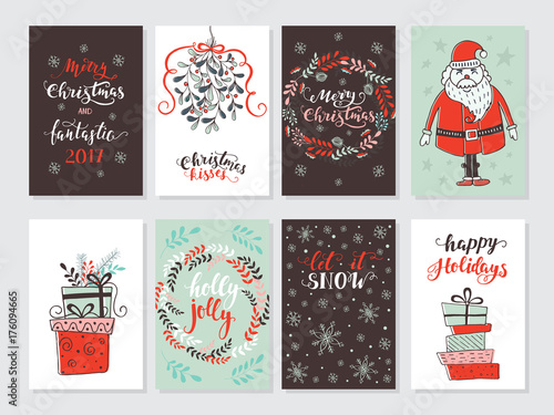 Christmas cards set