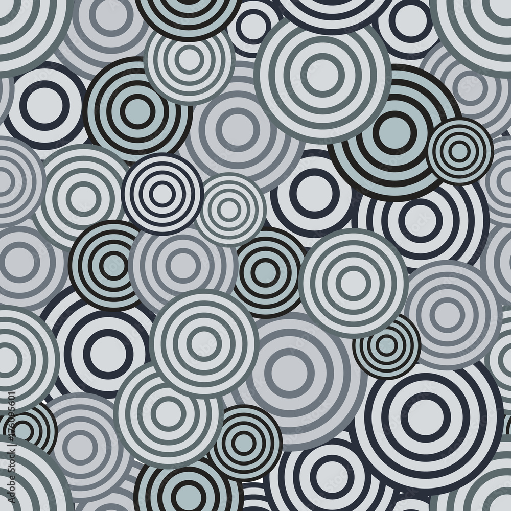 Circle seamless pattern. Seamless circle vector illustration background. Repeating geometric tiles. Concentric circles Circle seamless pattern. Seamless circle vector illustration background. Repeating geometric tiles. Concentric circles