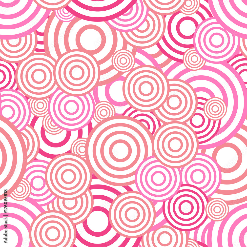 Circle seamless pattern. Seamless circle vector illustration background. Repeating geometric tiles. Concentric circles Circle seamless pattern. Seamless circle vector illustration background. Repeating geometric tiles. Concentric circles