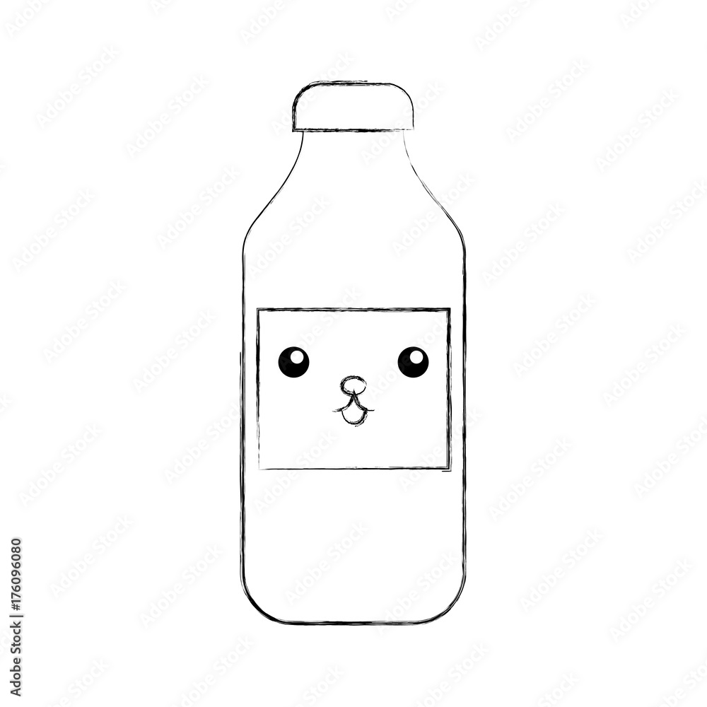 kawaii bottle sausage market condiment cartoon kawaii bottle sausage market condiment cartoon