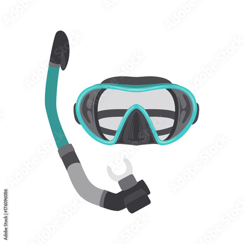 Diving set of elements.scuba gear and accessories. Underwater activity and sports items isolated. Scuba diving equipment collection. Snorkeling and scuba diving icon set. photo