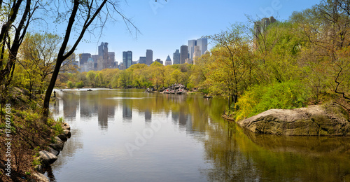 Reflection on Central Park Pond