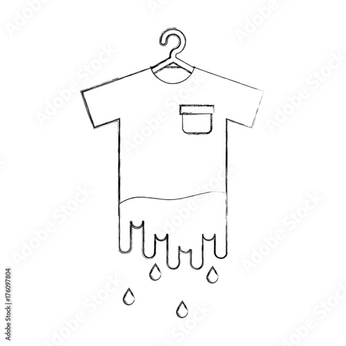 laundry garments hanging dripping icon